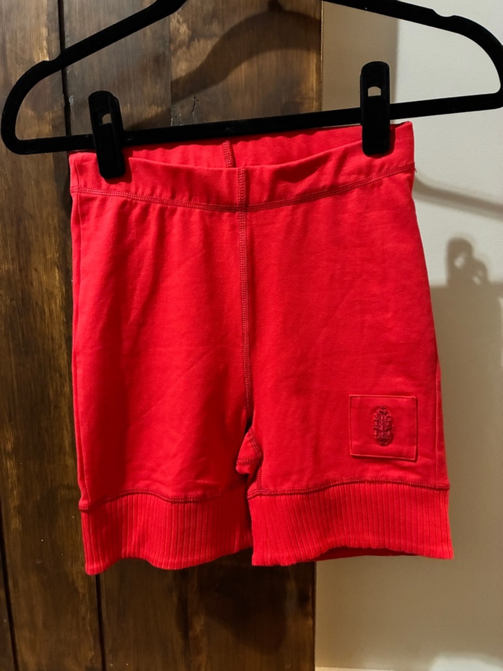 Free People Movement Women's Victory Biker Shorts Size XS Red NWOT Yoga Gym Run